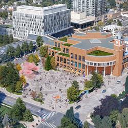 Bird’s-eye view of Ken Whillans Square